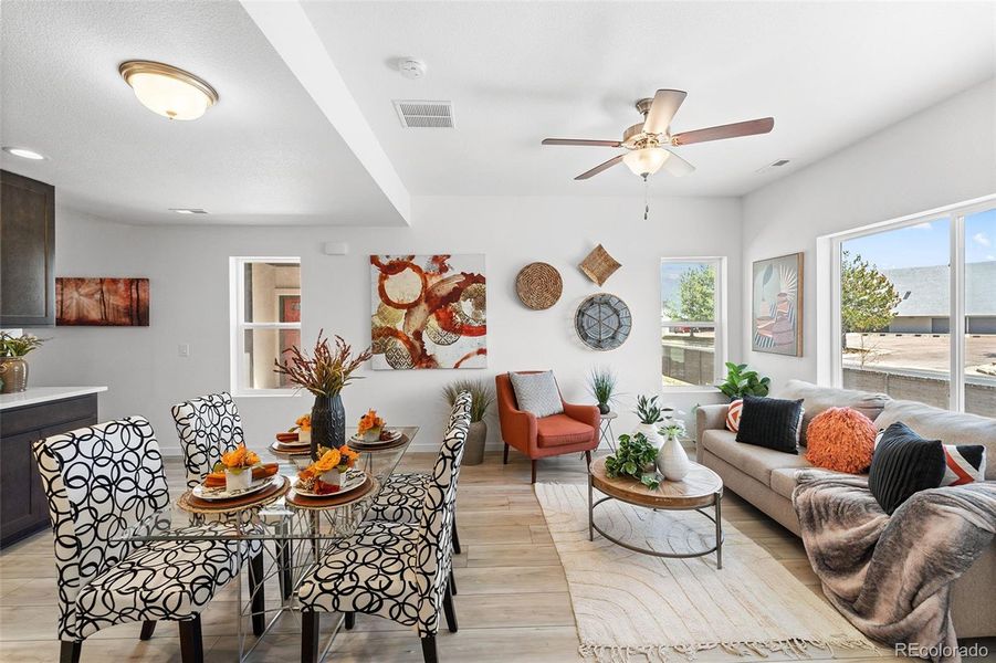 Furnished interior view inside a new home in , Colorado Springs (Image 15).
