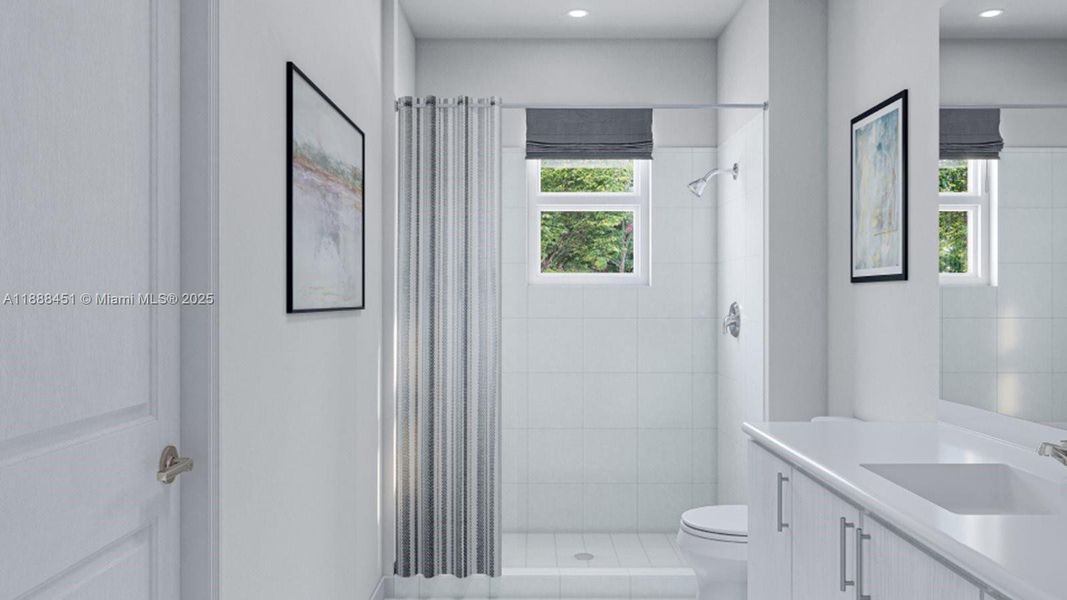 Furnished interior view inside a new home in Acacia Groves, Miami (Image 9).