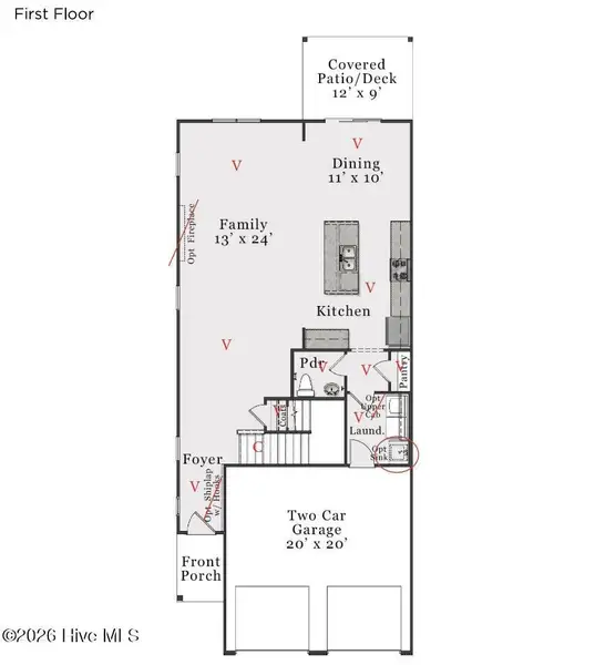 2D floor plan layout of this home in Fords Reach, Bolivia, NC (Image 4).