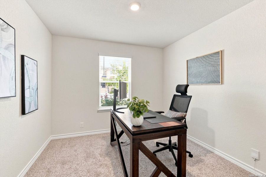 Furnished interior view inside a new home in Brookstone Creek, San Antonio (Image 12).