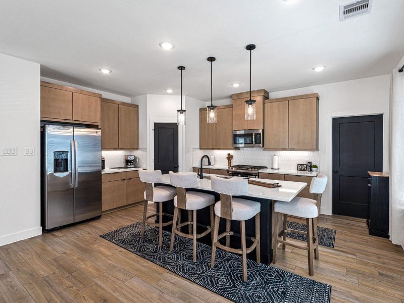 Furnished interior view inside a new home in Bridgeland, Cypress (Image 13). Furnished interior view inside a new home in Bridgeland, Cypress (Image 13).