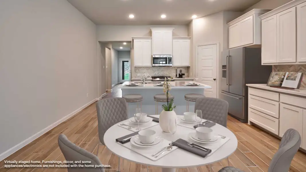 Furnished interior view inside a new home in The Woodlands Hills, Willis (Image 3).