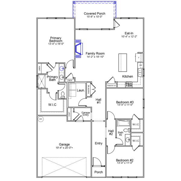 2D floor plan layout of this home in Citadel Point at Southbridge, Sneads Ferry, NC (Image 2). 2D floor plan layout of this home in Citadel Point at Southbridge, Sneads Ferry, NC (Image 2).