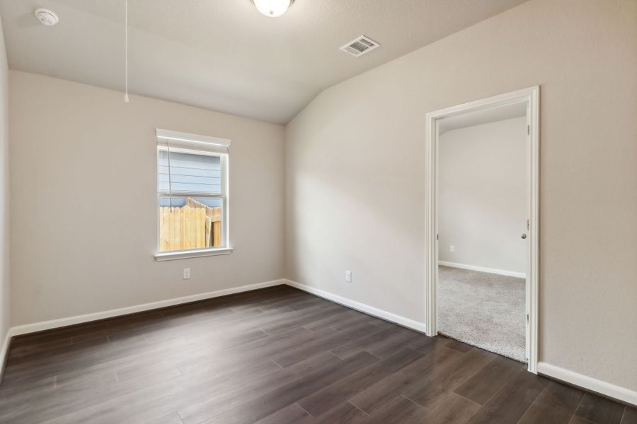 Entertainment room in the Hughes floorplan at a Meritage Homes community.