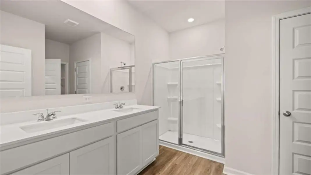 Furnished interior view inside a new home in Oakchase at Hampton, Hampton (Image 7). Furnished interior view inside a new home in Oakchase at Hampton, Hampton (Image 7).