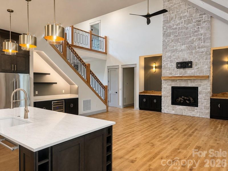 Furnished interior view inside a new home in , Weaverville (Image 17).