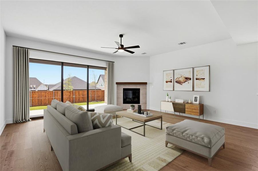 Furnished interior view inside a new home in Talon Hills, Fort Worth (Image 6). Furnished interior view inside a new home in Talon Hills, Fort Worth (Image 6).