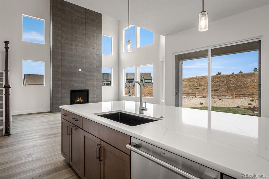 Furnished interior view inside a new home in Cloverleaf – Mountainview Collection, Monument (Image 23).