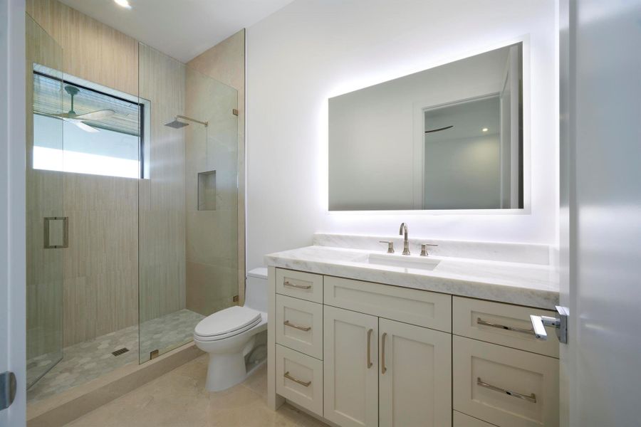 Furnished interior view inside a new home in , North Palm Beach (Image 23).