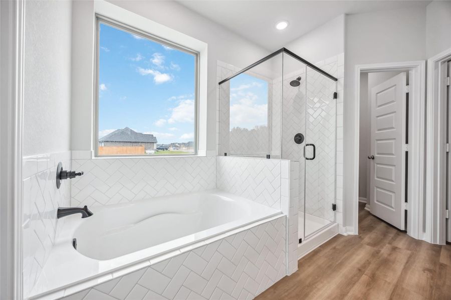Furnished interior view inside a new home in Barton Place, Cleveland (Image 10).