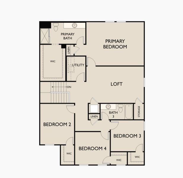 2D floor plan layout of this home in Skyline Village, San Tan Valley, AZ (Image 3).