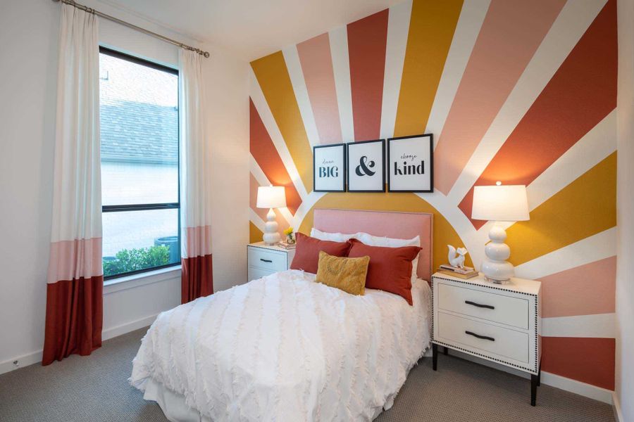 Representative Secondary Bedroom - some options shown Representative Secondary Bedroom - some options shown