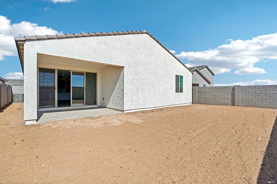 Back exterior elevation