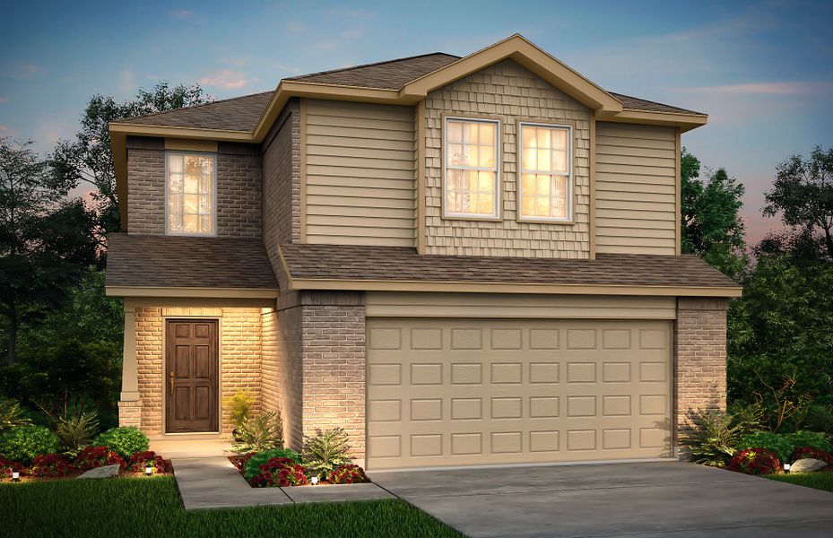 The Springfield, a 2-story new home showing Home Exterior W