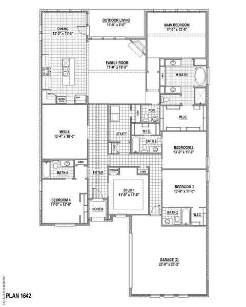 Plan 1642 1st Floor