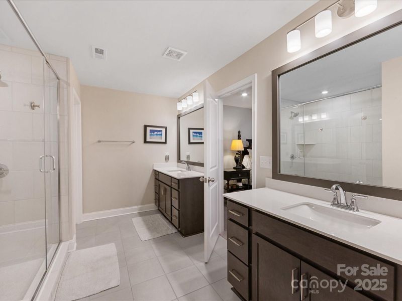 Furnished interior view inside a new home in Towns at Rea Colony, Charlotte (Image 18).