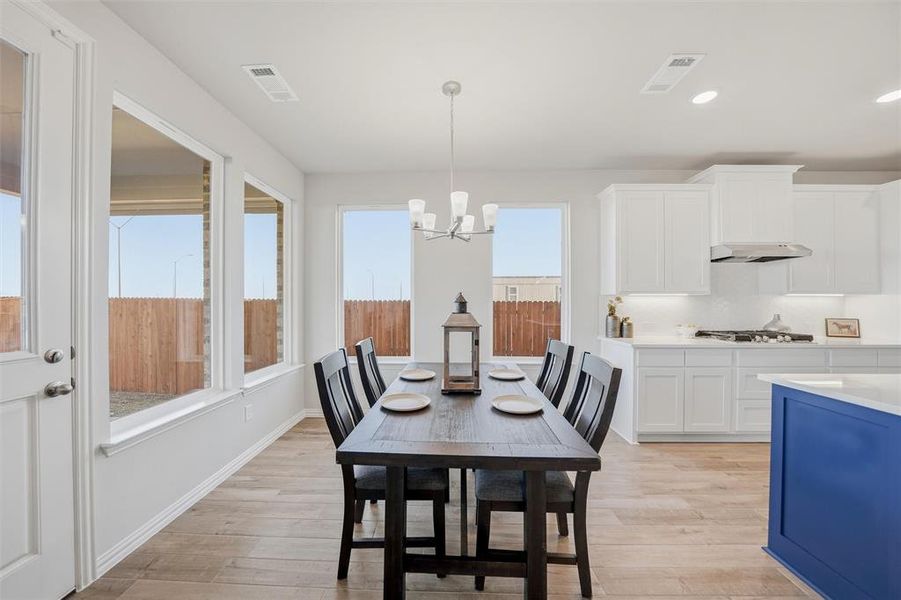 Furnished interior view inside a new home in Morningstar, Aledo (Image 15). Furnished interior view inside a new home in Morningstar, Aledo (Image 15).