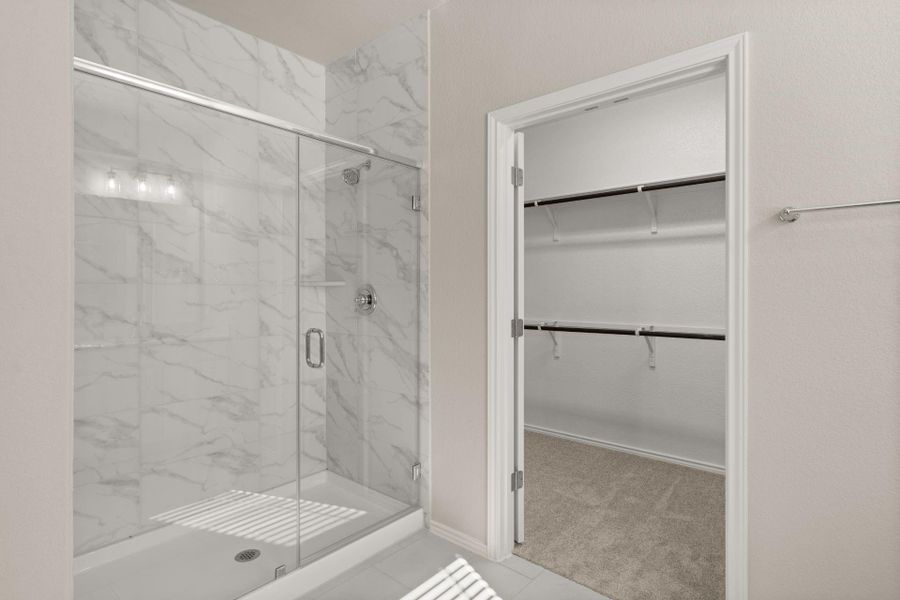 Large Walk-in Shower in Primary Bath