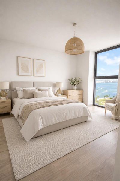 Furnished interior view inside a new home in , Miami (Image 9).