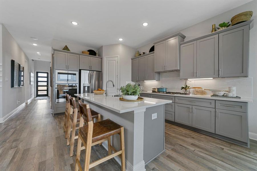 Furnished interior view inside a new home in Duets 41s, Frisco (Image 4).