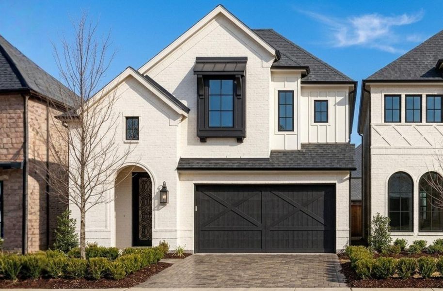 Representative exterior photo of a completed home built from the Royal Bradford by Grand Homes in Trails at Cottonwood Creek, Rowlett, TX (Image 20). Representative exterior photo of a completed home built from the Royal Bradford by Grand Homes in Trails at Cottonwood Creek, Rowlett, TX (Image 20).