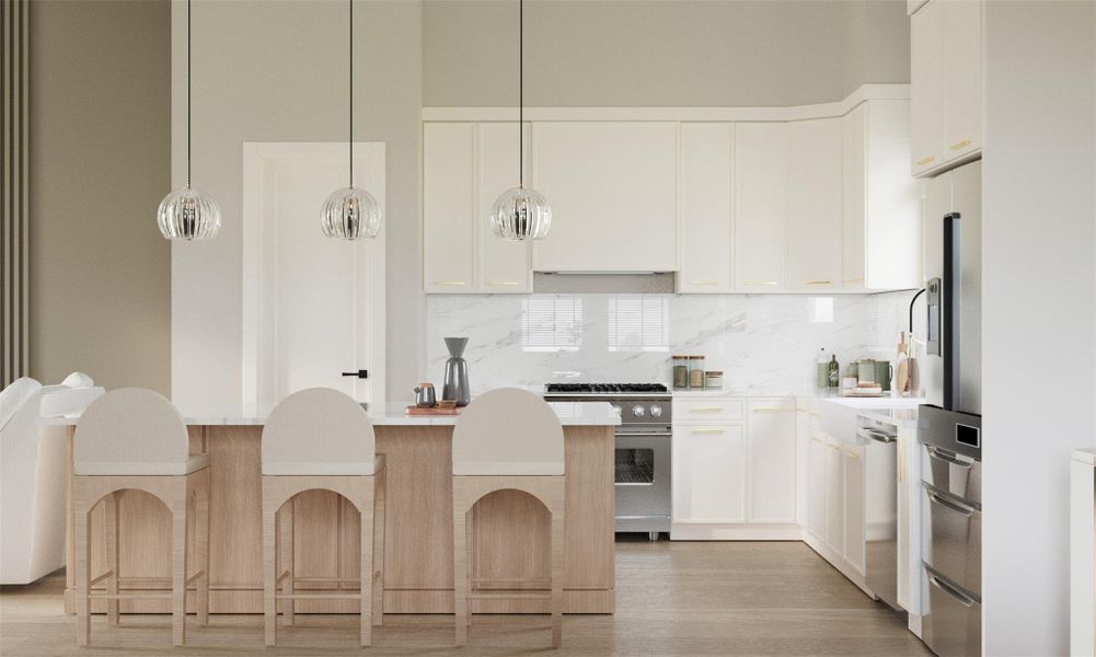 Rendering of the kitchen