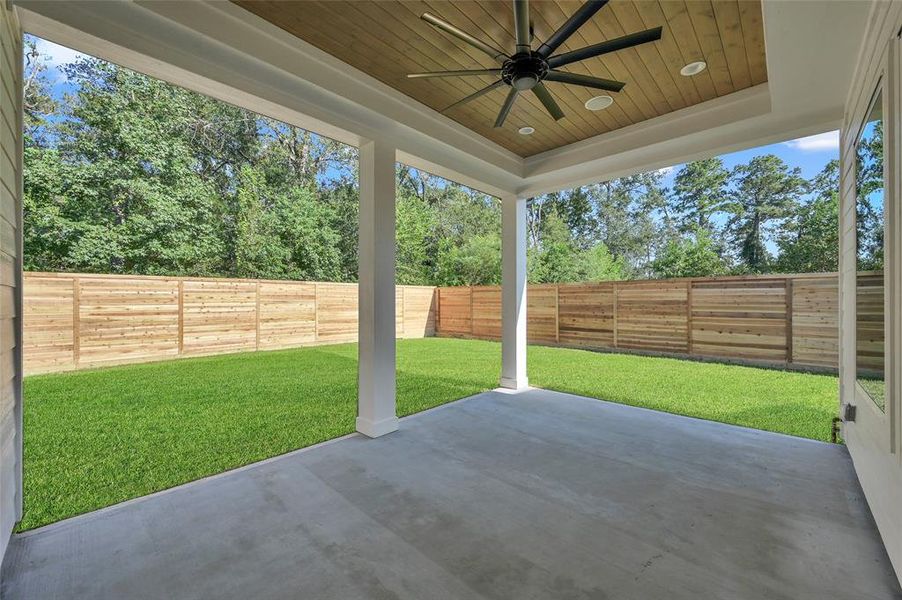 GORGEOUS view from the custom back patio.