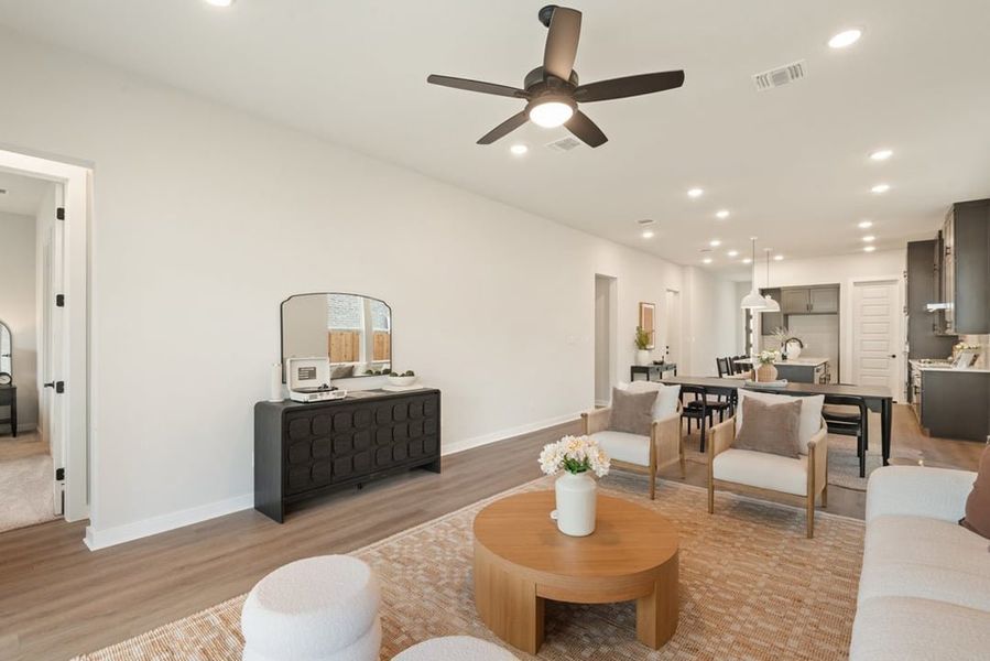 Furnished interior view inside a new home in Arbor Collection at Heritage, Dripping Springs (Image 20).