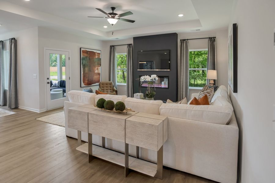 Furnished interior view inside a new home in The Oaks, Clarksville (Image 26).