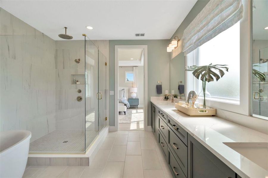 Furnished interior view inside a new home in Primrose at Longleaf, New Port Richey (Image 7).