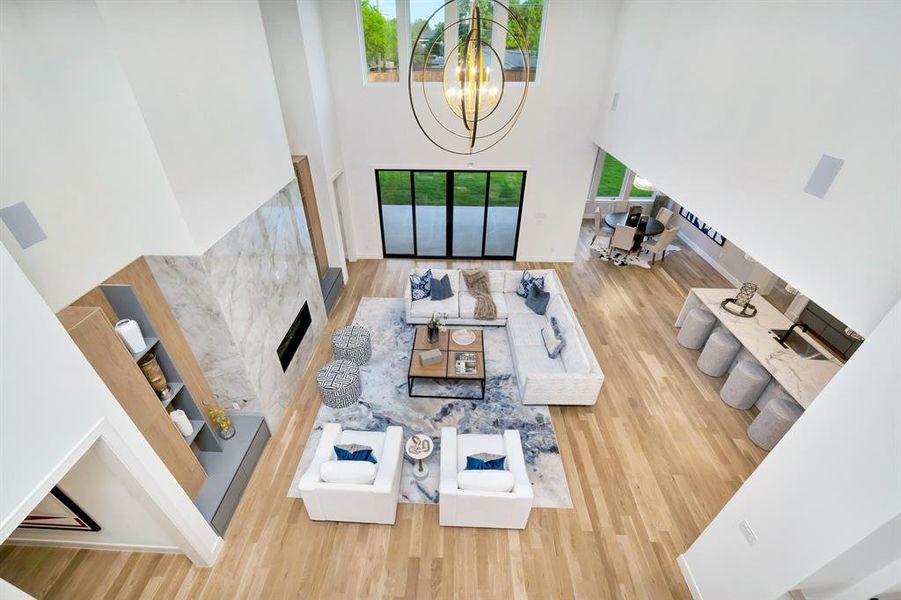 Furnished interior view inside a new home in , Dallas (Image 16).