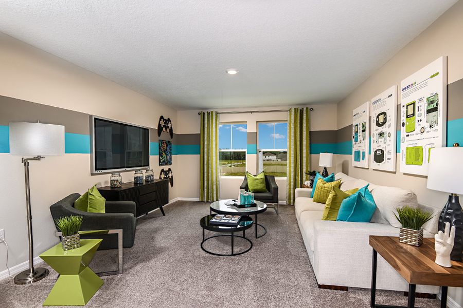 Furnished interior view inside a new home in Scenic Terrace, Haines City (Image 12).