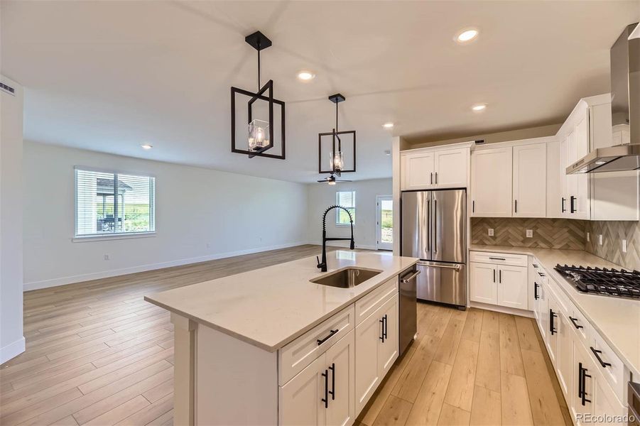 Furnished interior view inside a new home in Spring Valley Ranch, Elizabeth (Image 7). Furnished interior view inside a new home in Spring Valley Ranch, Elizabeth (Image 7).