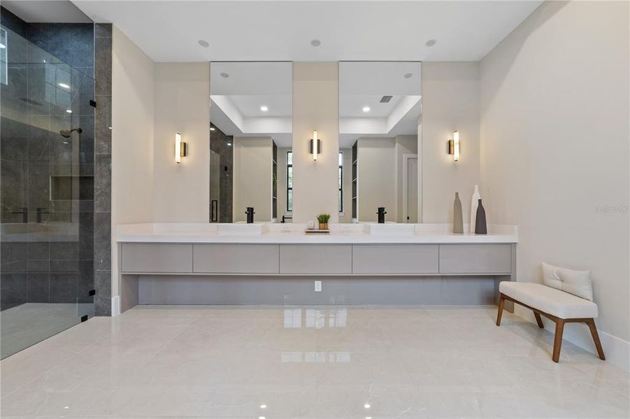 Furnished interior view inside a new home in Bella Collina, Montverde (Image 44). Furnished interior view inside a new home in Bella Collina, Montverde (Image 44).