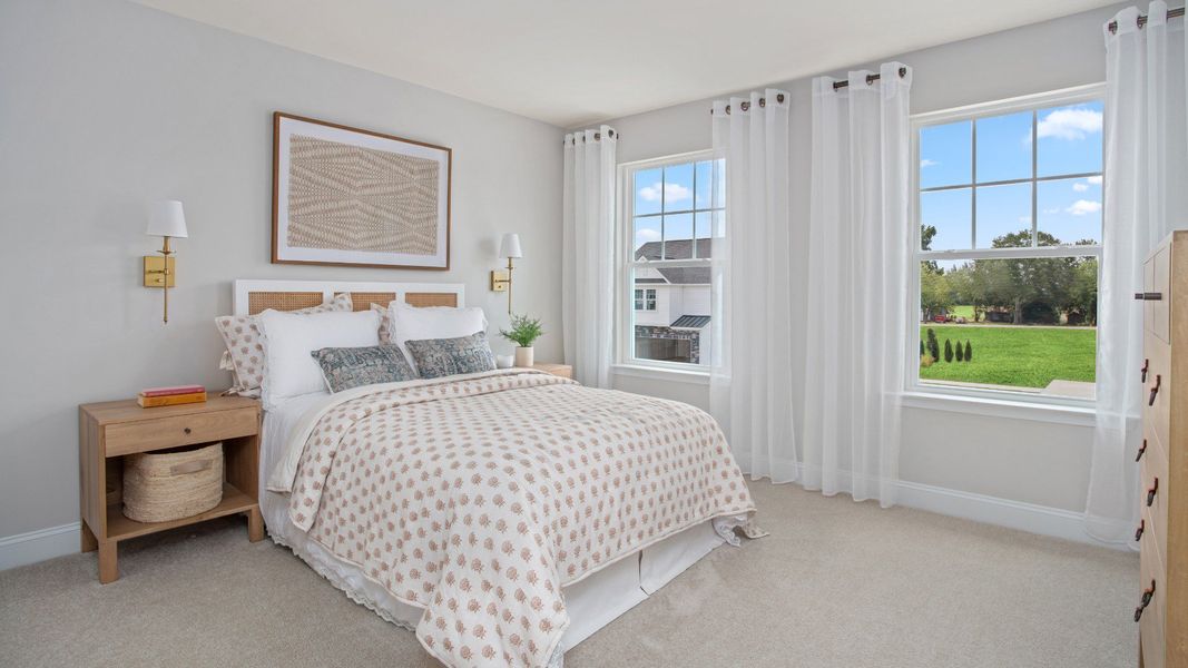 Furnished interior view inside a new home in Station Pointe, Angier (Image 12).