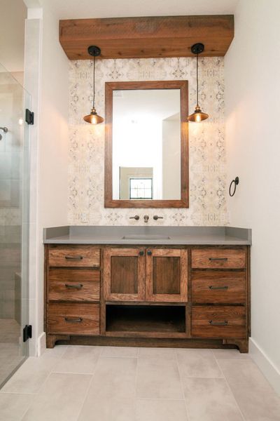 Representative furnished interior of a home built from the The Julia by Reece Homes in Pebble Creek, College Station (Image 42).