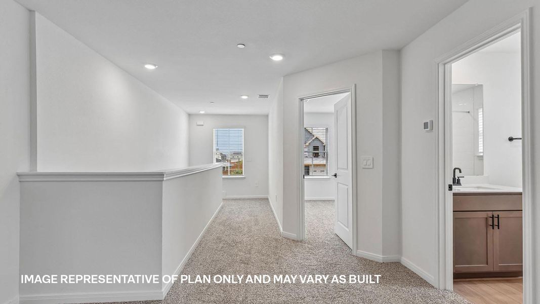 Furnished interior view inside a new home in Avery Centre, Round Rock (Image 18).