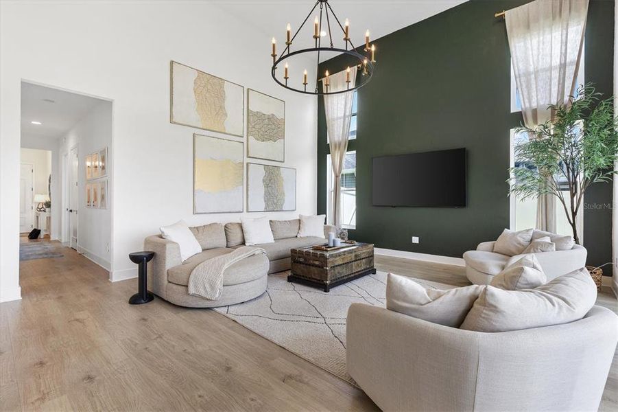 Furnished interior view inside a new home in , Okahumpka (Image 17).