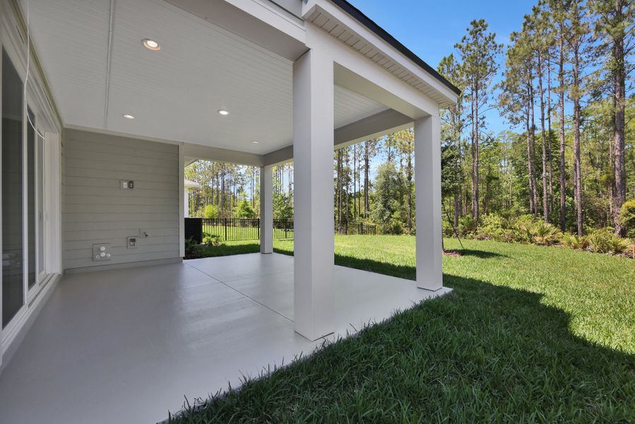 Representative exterior details of a home built from the Miramar by Riverside Homes in Mariposa at EverRange, Jacksonville (Image 36).