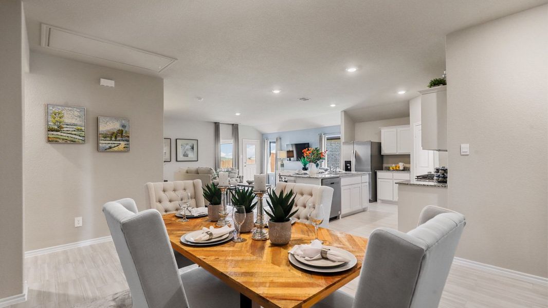 Furnished interior view inside a new home in Rosewood at Beltmill, Fort Worth (Image 14).
