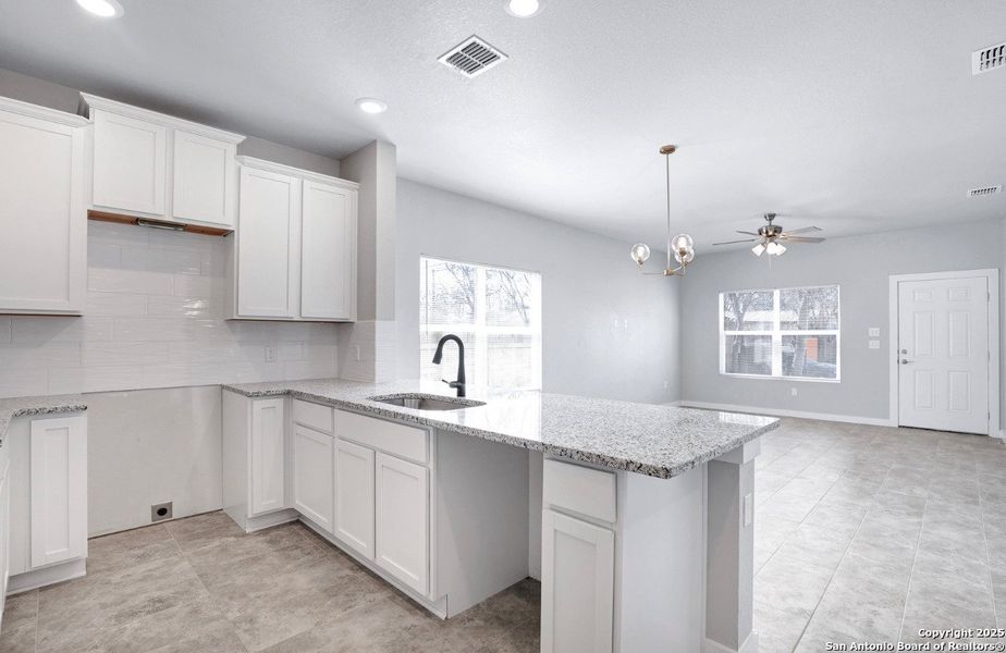 Furnished interior view inside a new home in , San Antonio (Image 3). Furnished interior view inside a new home in , San Antonio (Image 3).
