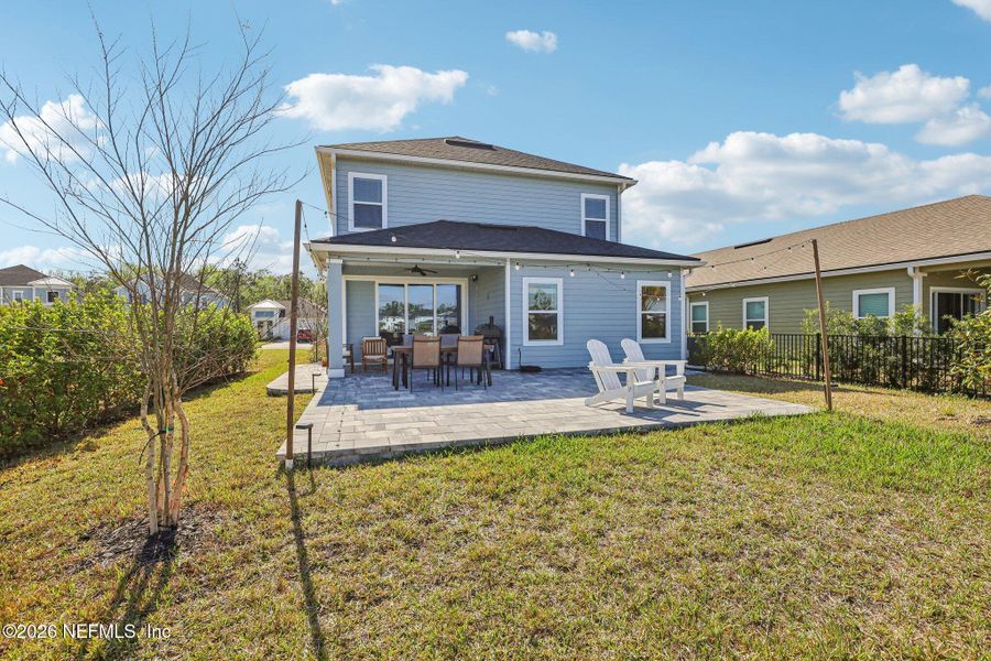 Exterior details and patio area of a home in Beacon Lake, St. Augustine (Image 32).