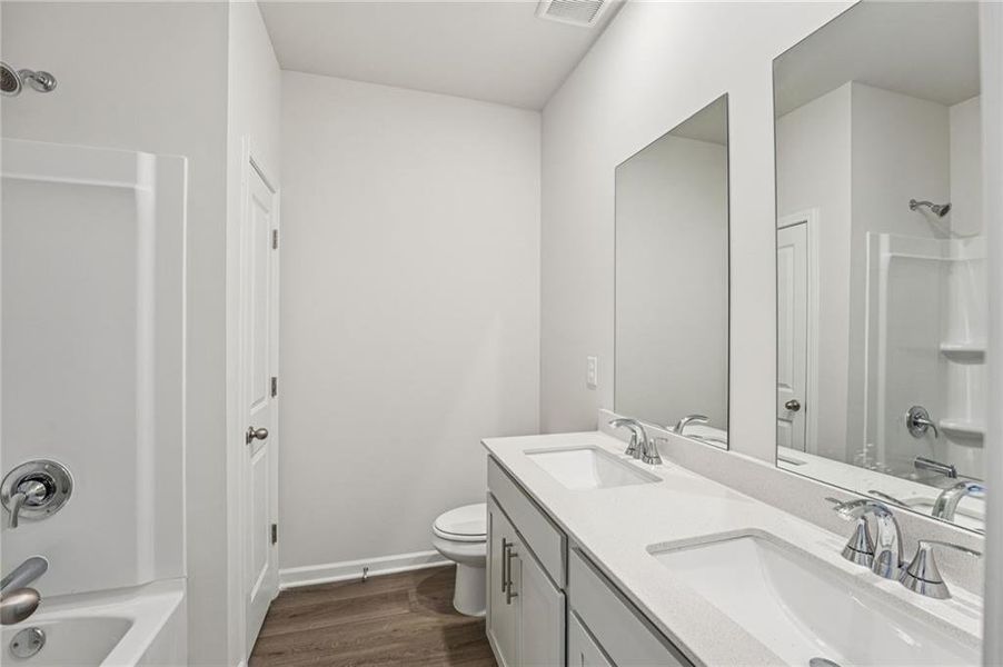 Furnished interior view inside a new home in Westmont Preserve, Powder Springs (Image 8).