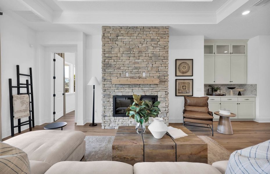 Representative furnished interior of a home built from the Mahogany by Pulte Homes in Fiddler's Cove, Kingsland (Image 9).