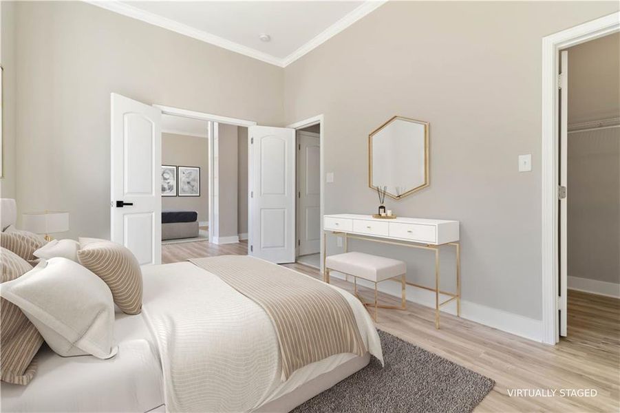 Furnished interior view inside a new home in , Atlanta (Image 38).