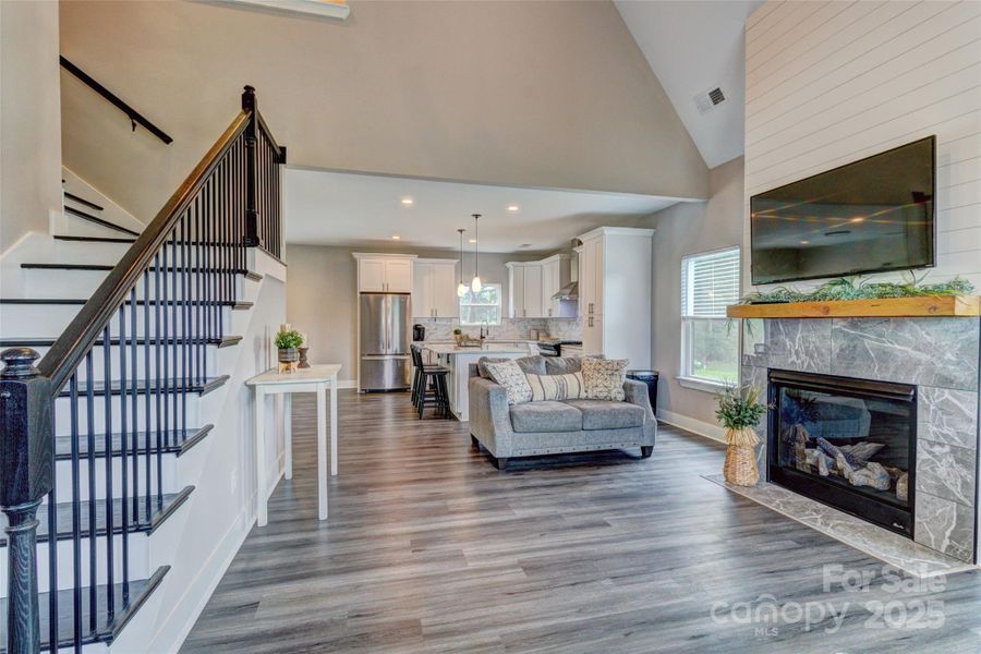 Furnished interior view inside a new home in , Shelby (Image 4). Furnished interior view inside a new home in , Shelby (Image 4).