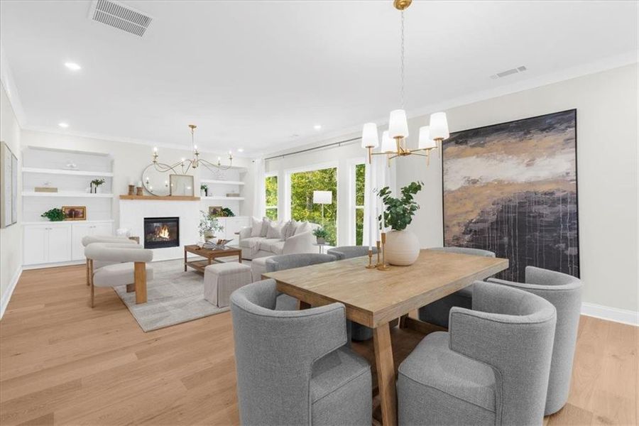 Furnished interior view inside a new home in , Flowery Branch (Image 4).