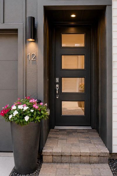 Exterior details and patio area of a home in Bluebonnet Lofts, Austin (Image 23). Exterior details and patio area of a home in Bluebonnet Lofts, Austin (Image 23).