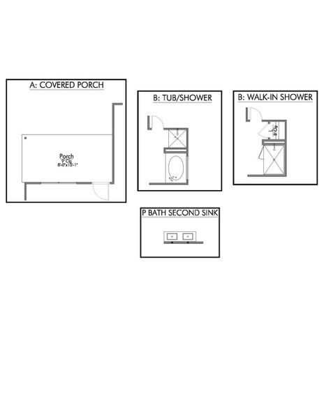 2D floor plan layout for the The 1443 by Stylecraft Builders in Sterling Ridge, Huntsville, TX (Image 3).