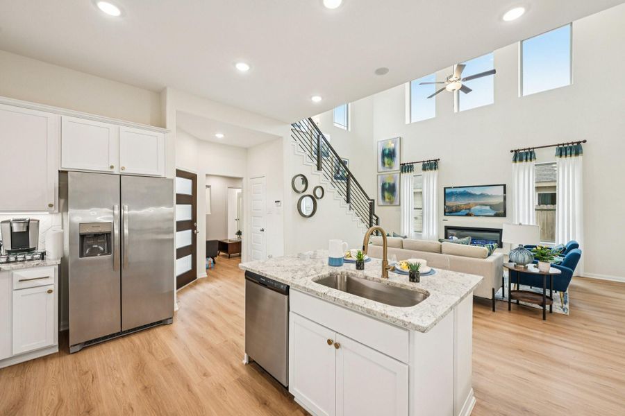 Furnished interior view inside a new home in Meadow Park, Conroe (Image 13).